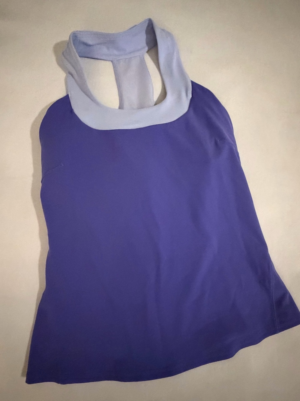 lululemon athletica Lavender Halter Tank with Pale Lilac Neckband